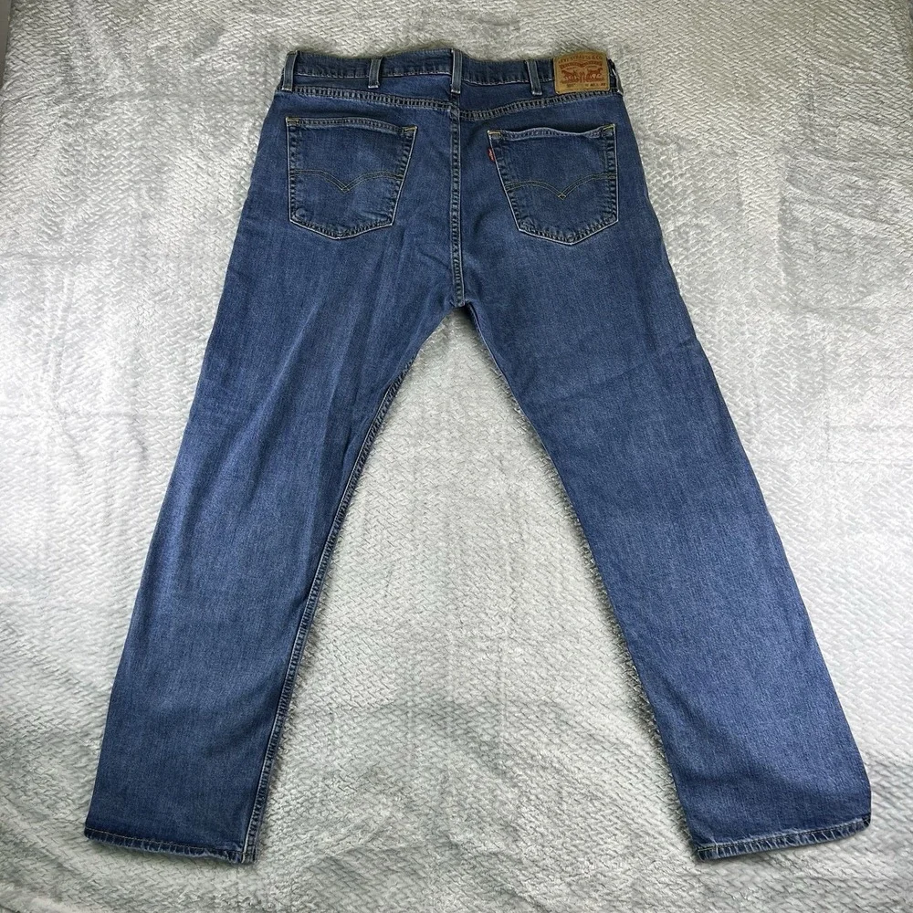 Levi's 505 Regular Fit Jeans Mens 40x32 Blue Medium Wash Straight Leg Denim